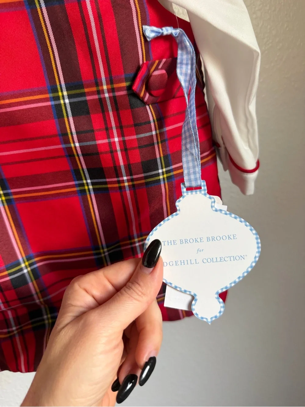 NWT Edgehill Collection x The Broke Brooke Oliver Tartan Plaid Jon Jon Romper